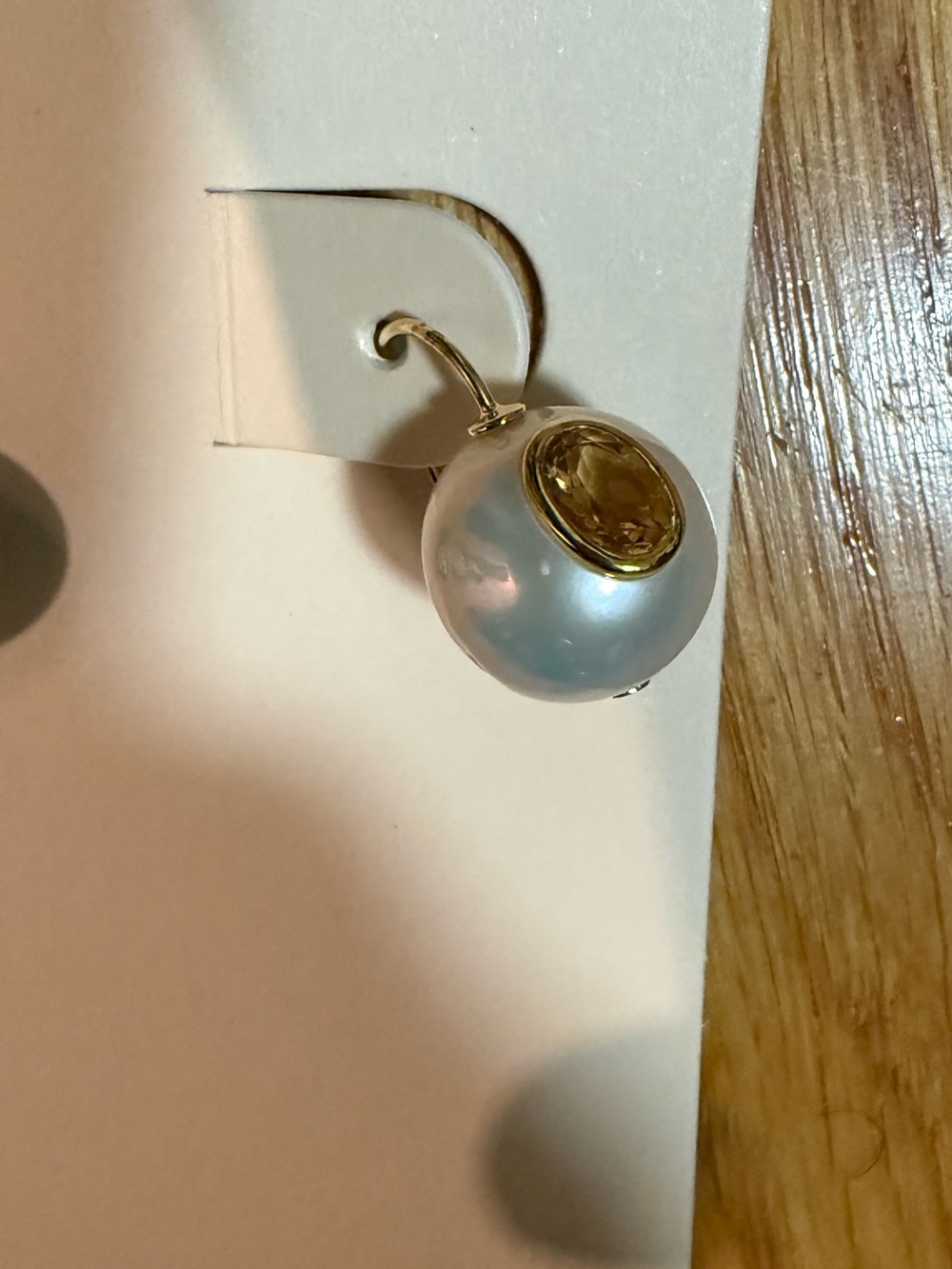 Pearl Pablo Earrings in Citrine - Picture 7 of 8